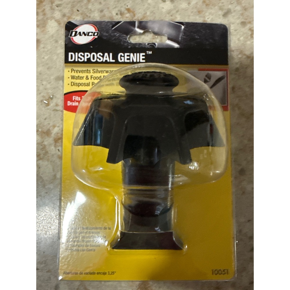 Danco Disposal Genie Garbage Disposal Strainer Splash‎ Guard Black 10051 NEW